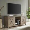 Hudson&Canal 65 in. Granger Rectangular TV Stand for TVs up to in Antiqued Gray Oak TV1371